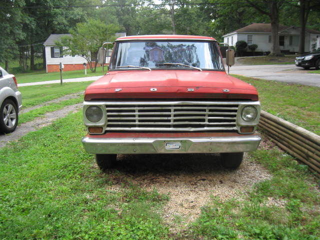 1967 Red Ford F-100