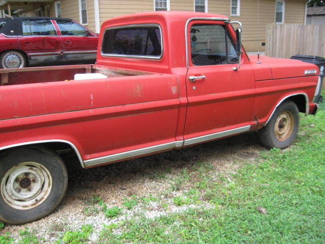 1967 Red Ford F-100