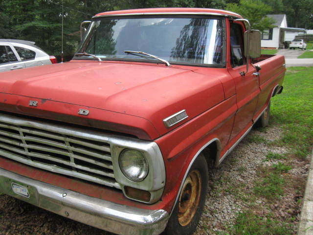 1967 Red Ford F-100