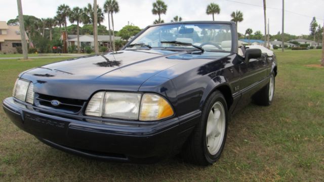1993 Blue Ford Mustang Convertible