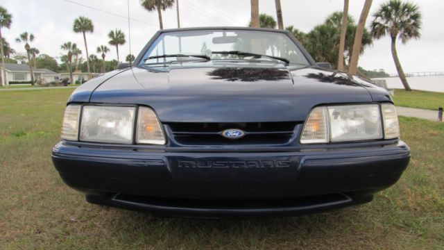 1993 Blue Ford Mustang Convertible
