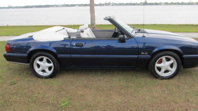 1993 Blue Ford Mustang Convertible