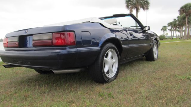 1993 Blue Ford Mustang Convertible