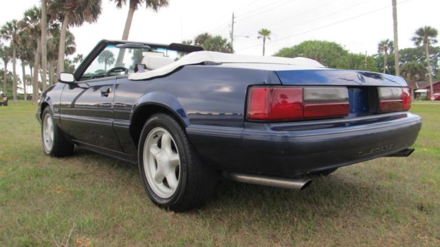 1993 Blue Ford Mustang Convertible