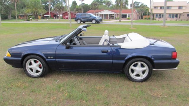 1993 Blue Ford Mustang Convertible