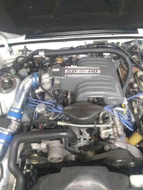 1988 White Ford Mustang Coupe