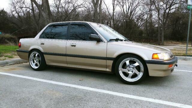 1988 Gold Honda Civic Sedan