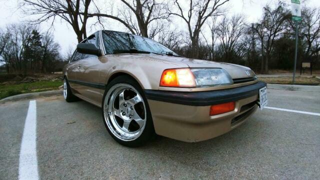 1988 Gold Honda Civic Sedan