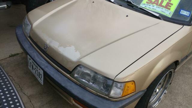 1988 Gold Honda Civic Sedan