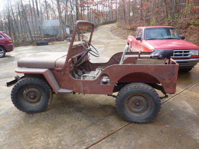 1951 Primer Willys M-38 Military Jeep Jeep Tub