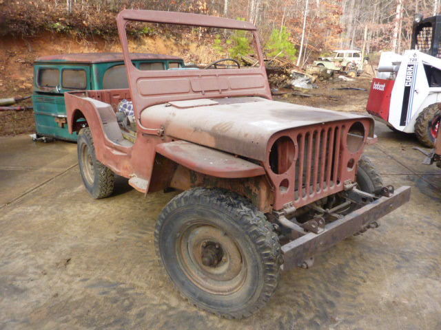 1951 Primer Willys M-38 Military Jeep Jeep Tub