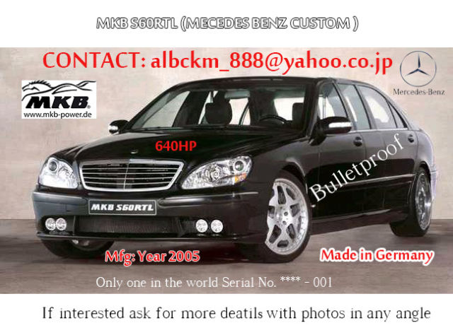 1980 Black Mercedes-Benz Other Bulletproof Limousine