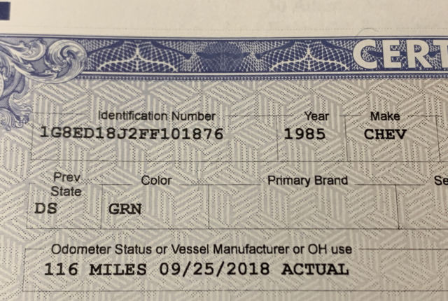 1985 Green Chevrolet Blazer SUV