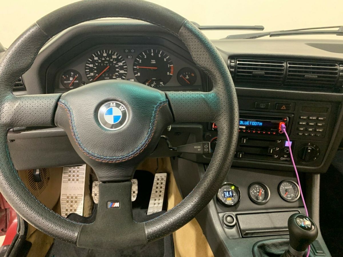 1989 Red BMW 3-Series Coupe