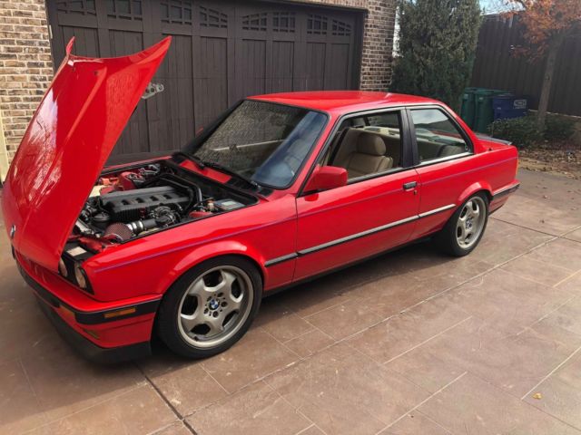 1991 Red BMW 3-Series Coupe