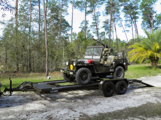 1952 Green Willys Jeep Convertible