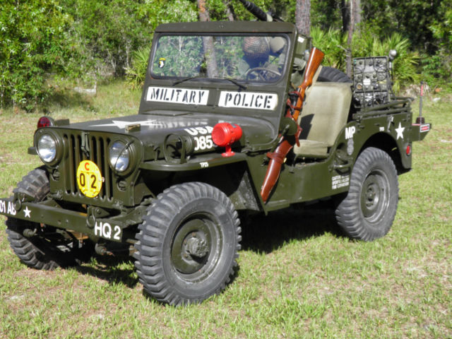 1952 Green Willys Jeep Convertible