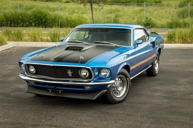 1969 Blue Ford Mustang Coupe
