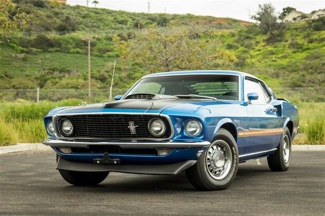 1969 Blue Ford Mustang Coupe