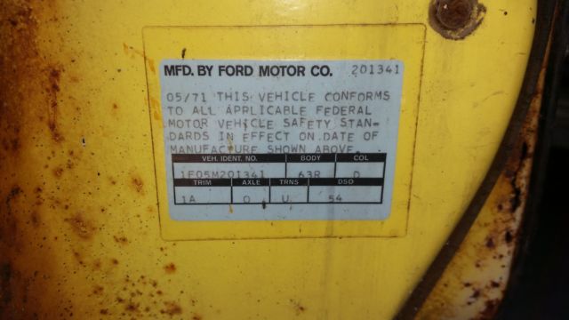 1971 Yellow Ford Mustang Fastback