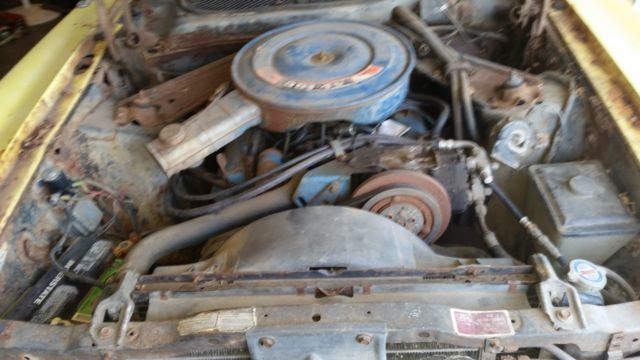1971 Yellow Ford Mustang Fastback