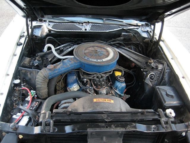 1973 White Ford Mustang Convertible