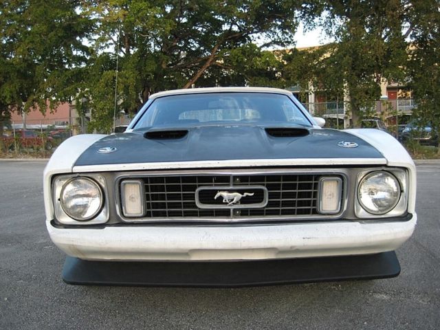 1973 White Ford Mustang Convertible
