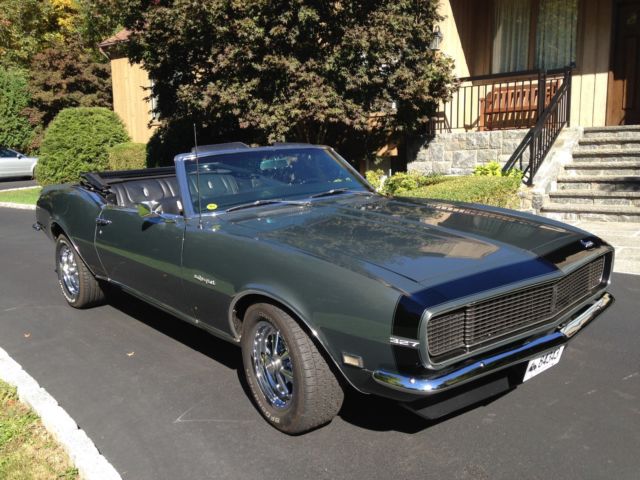 1968 Sequoia green Chevrolet Camaro Convertible