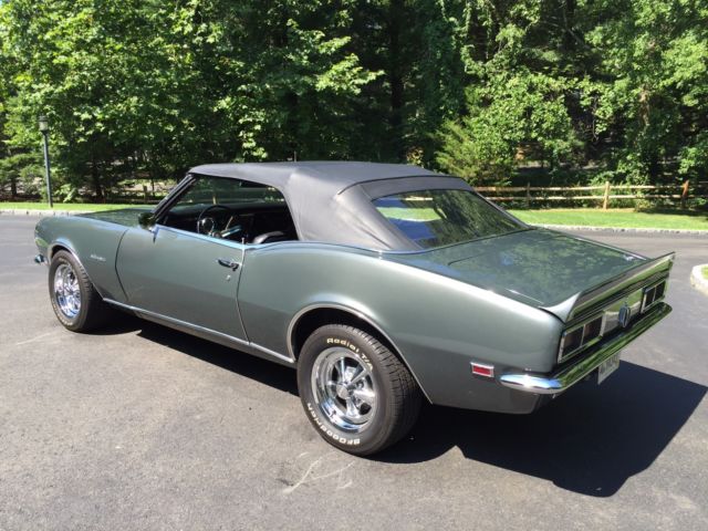1968 Sequoia green Chevrolet Camaro Convertible