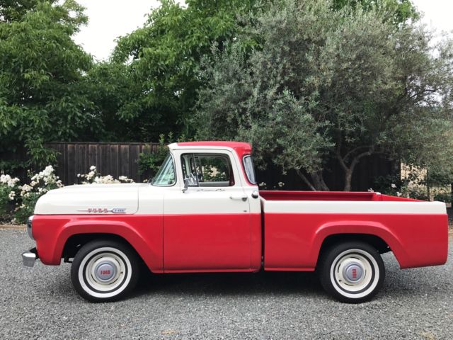 1960 Red Ford F-100