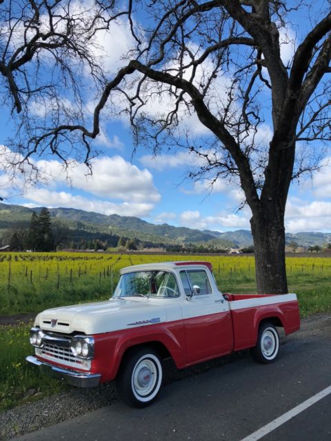 1960 Red Ford F-100