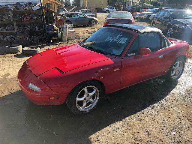 1990 Red Mazda MX-5 Miata Convertible