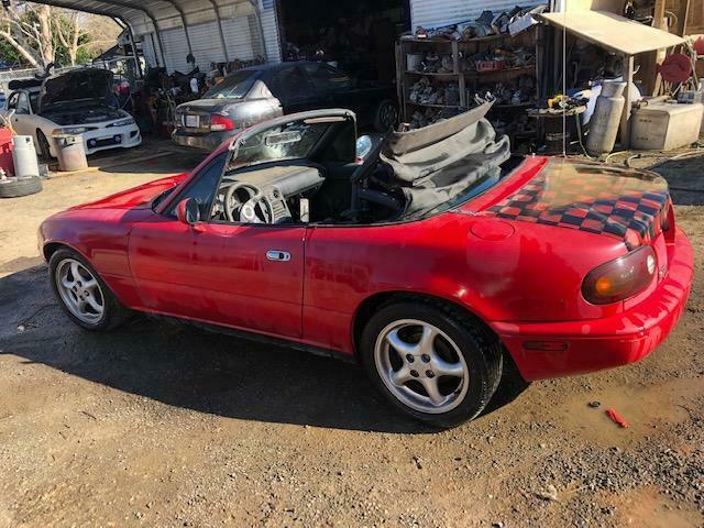1990 Red Mazda MX-5 Miata Convertible