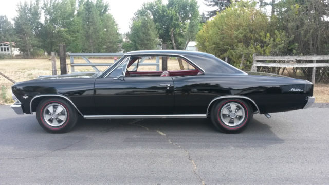 1966 Black Chevrolet Chevelle sports coupe