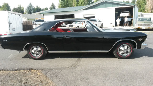 1966 Black Chevrolet Chevelle sports coupe