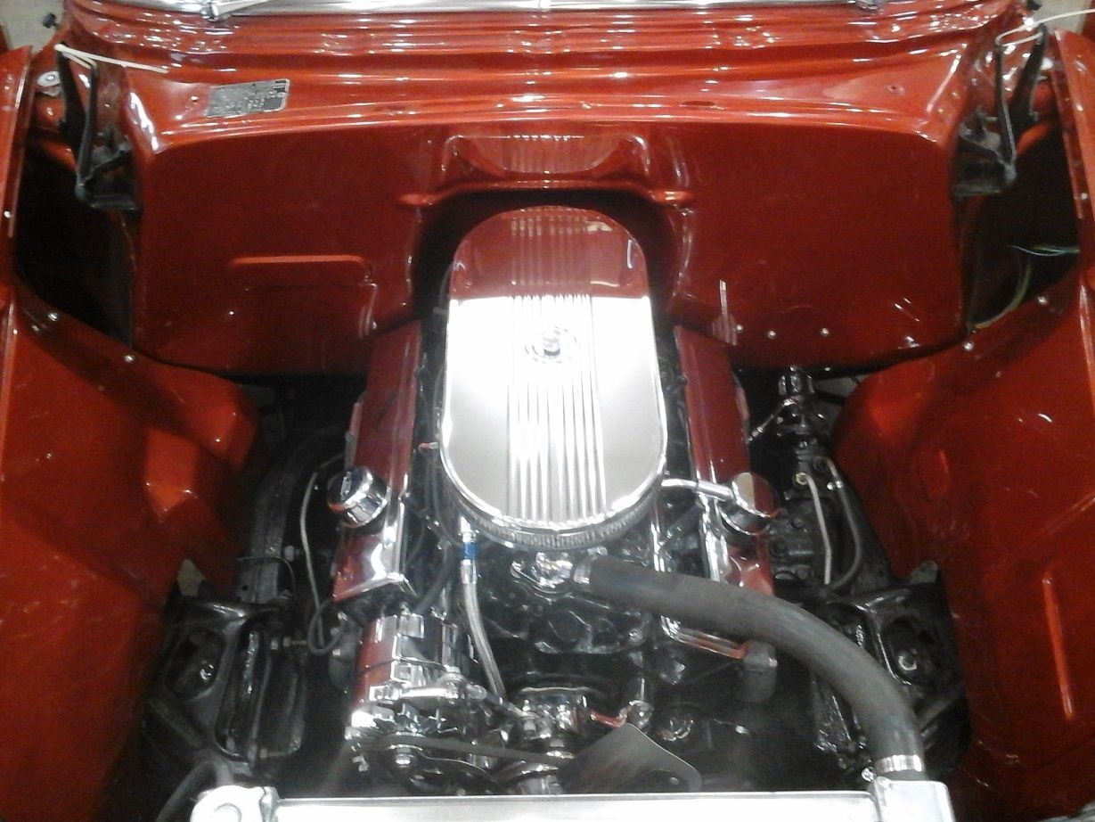 1954 Mango Tango Orange/ Cool Vanilla Chevrolet Bel Air/150/210 Sedan