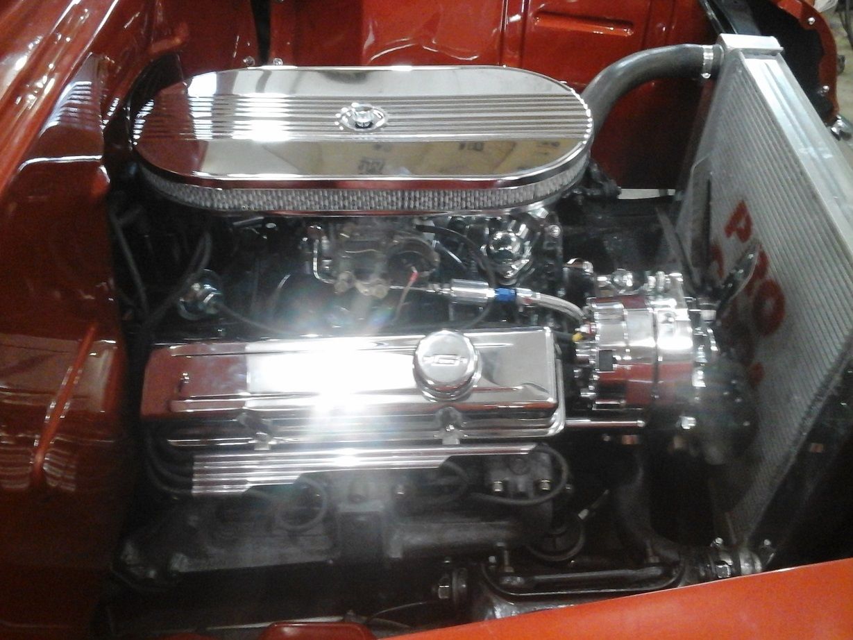 1954 Mango Tango Orange/ Cool Vanilla Chevrolet Bel Air/150/210 Sedan