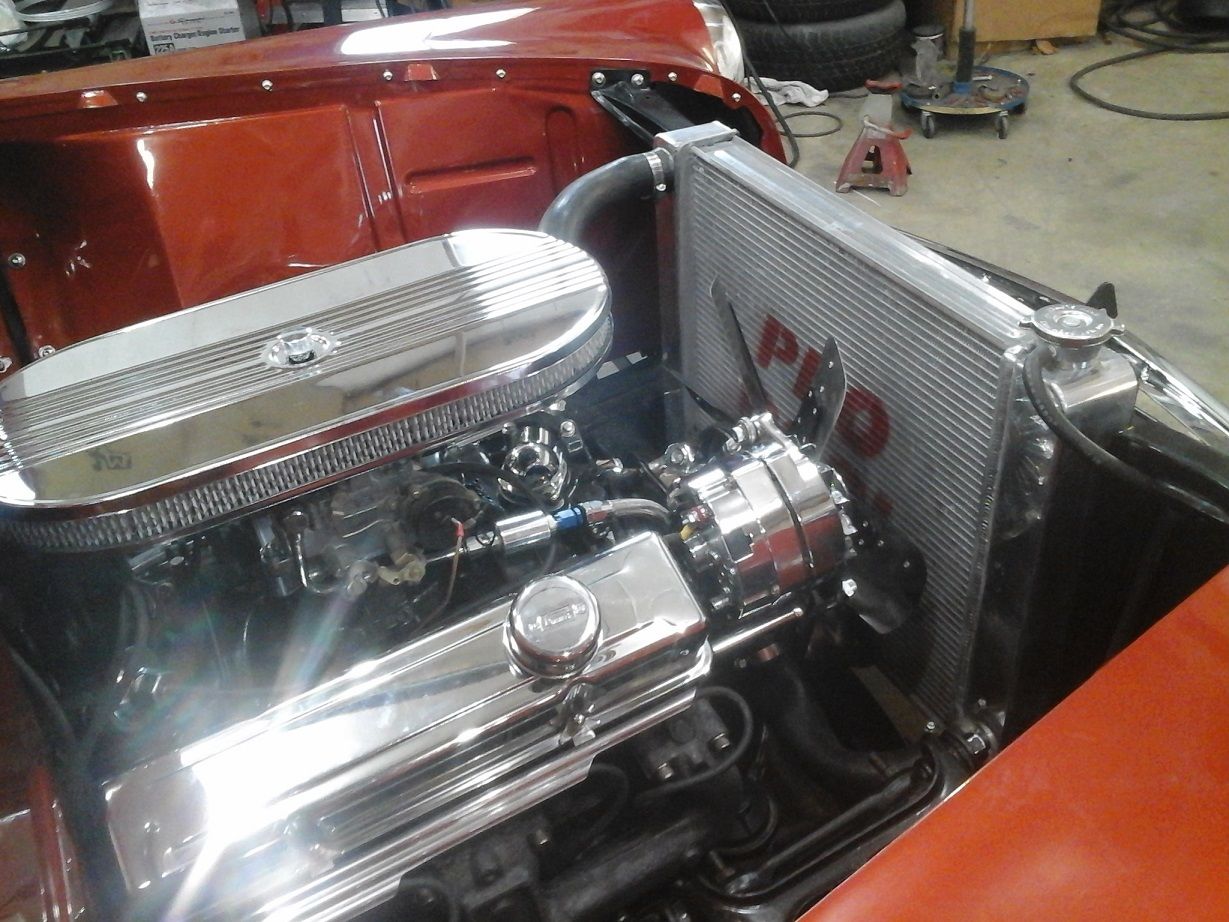 1954 Mango Tango Orange/ Cool Vanilla Chevrolet Bel Air/150/210 Sedan