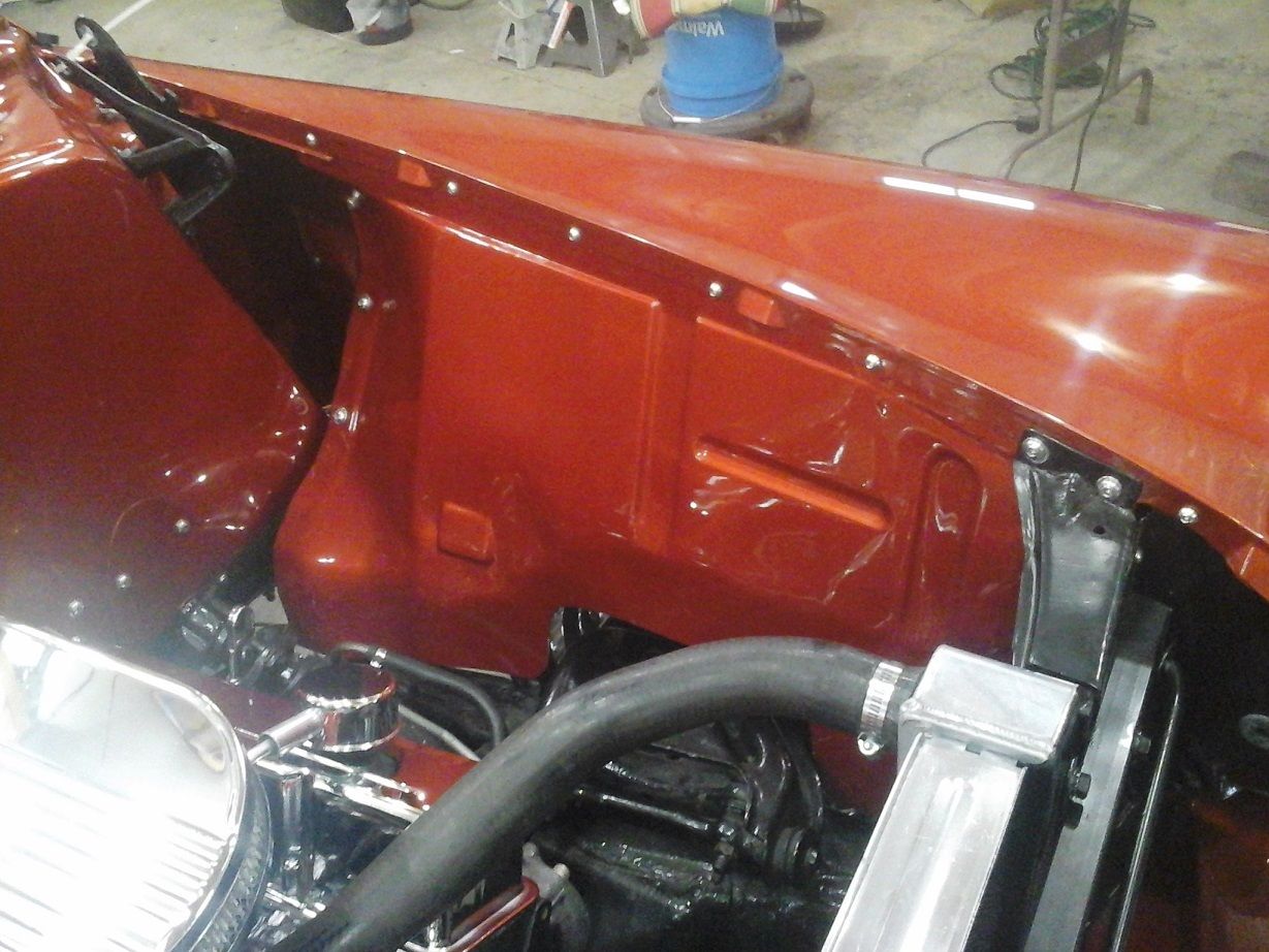 1954 Mango Tango Orange/ Cool Vanilla Chevrolet Bel Air/150/210 Sedan