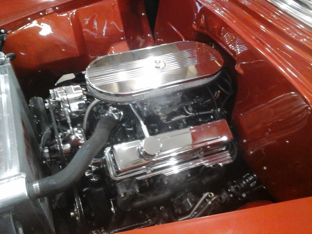 1954 Mango Tango Orange/ Cool Vanilla Chevrolet Bel Air/150/210 Sedan