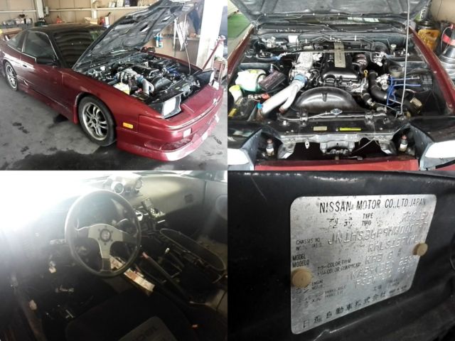 1991 Red Nissan 240SX Coupe