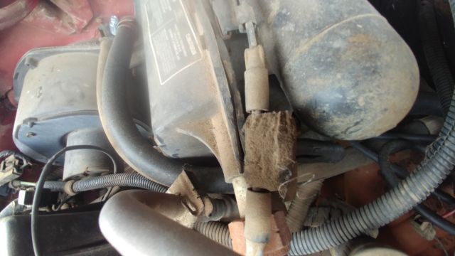 1990 Red Ford Ranger Standard Cab Pickup