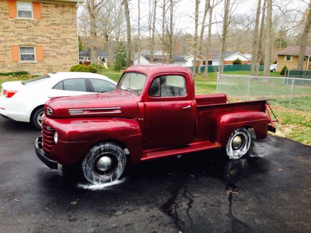 1950 Maroon Ford F-100