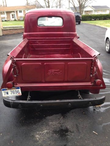 1950 Maroon Ford F-100