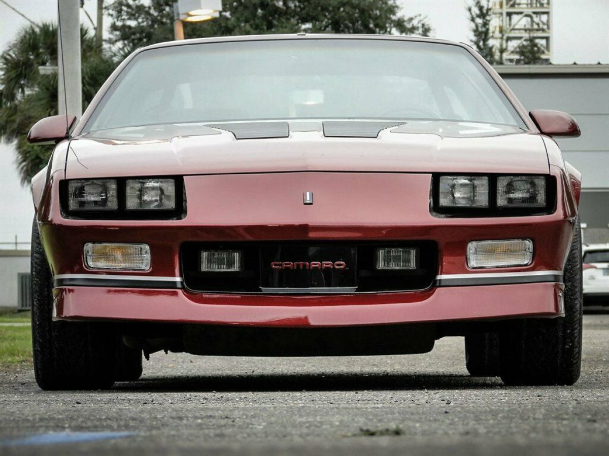 1986 Maroon Chevrolet Camaro 2d Coupe