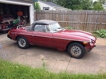 1979 Maroon MG MGB Convertible