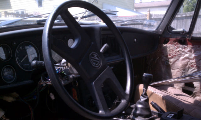 1979 Maroon MG MGB Convertible
