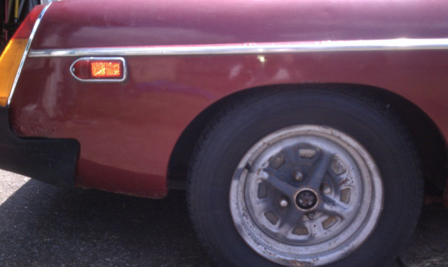1979 Maroon MG MGB Convertible