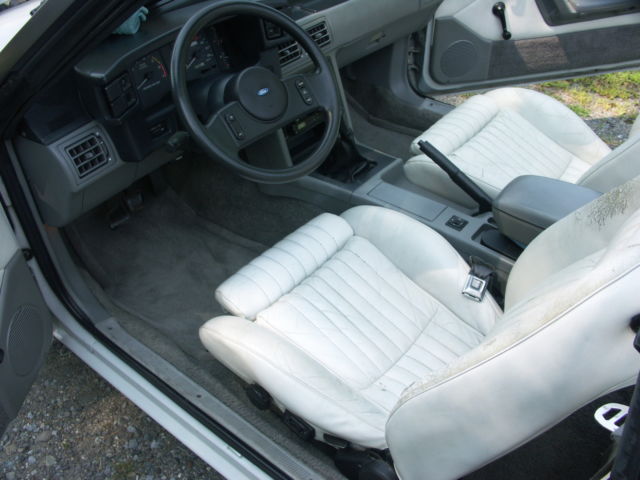1987 Light Grey (Smoke) Ford Mustang Convertible