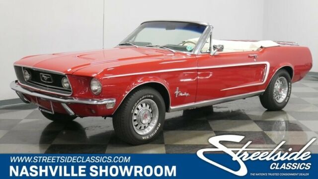 1968 Red Ford Mustang Convertible